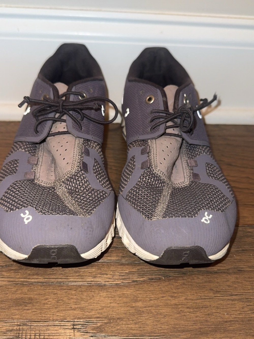 On Cloud Women's Running Sneakers — Purple and Gray - Picture 2 of 6